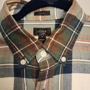 J.Crew 100% cotton Plaid Slim Medium Long Sleeve Shirt